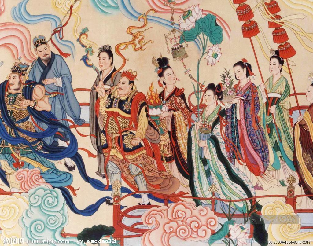 wu daozi Art chinois traditionnel Peintures à l'huile